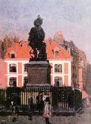 Walter Sickert The Statue of Duquesne, Dieppe oil painting reproduction